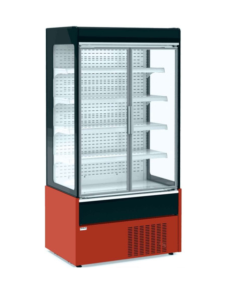 Mural Refrigerado Expositor con Puertas de Cristal 4 Estantes Fondo 700 de 1020 x700 x1990h mm AVEIRO MAE100PV-R color R