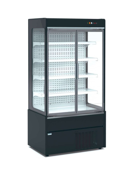 Mural Refrigerado Expositor con Puertas de Cristal 4 Estantes Fondo 700 de 1020 x700 x1990h mm AVEIRO MAE100PV-N color N