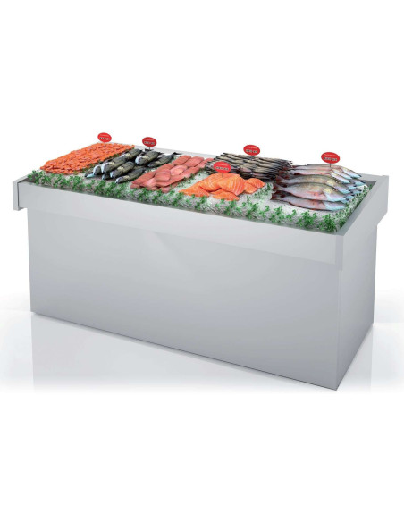 Mostrador Pescado neutro dim.1200x950x990h mm Línea Córdoba DBNP-120