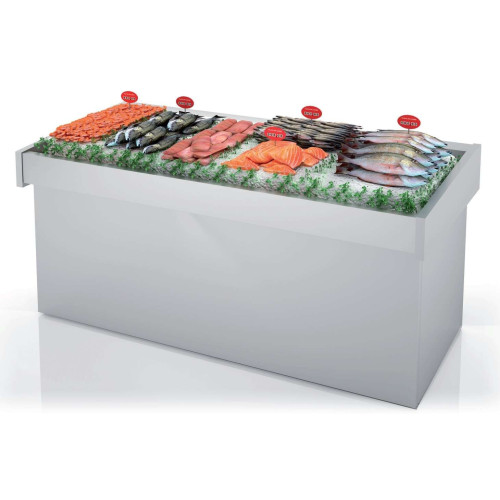 Mostrador Pescado neutro dim.1700x950x990h mm  Línea Córdoba DBNP-170