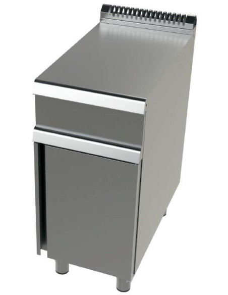 Mueble neutro acero inoxidable Serie 700 con medidas 400x730x900 h mm JUNEX BA7N400