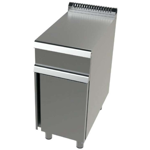 Mueble neutro acero inoxidable Serie 900 JUNEX con medidas 400x900x900 h mm  BA9C400