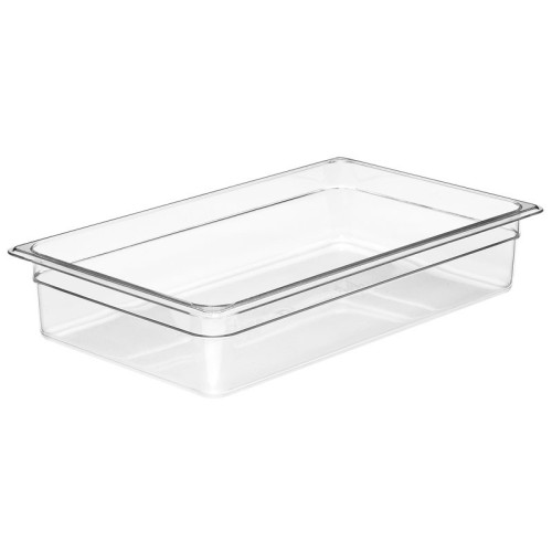 Recipiente GN 1/1 13 L - 32,5 x 53 x 10 cm - (No incluye tapa ) - Transparente - Venta 1 unidad.