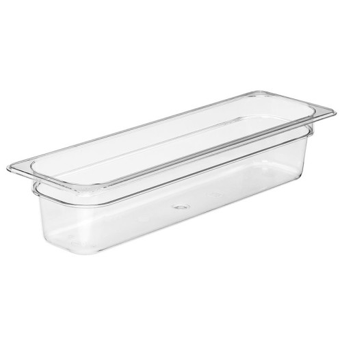 Recipiente GN 1/2 largo 5 L - 16,2 x 53 x 10 cm - Transparente - Venta 1 unidad.