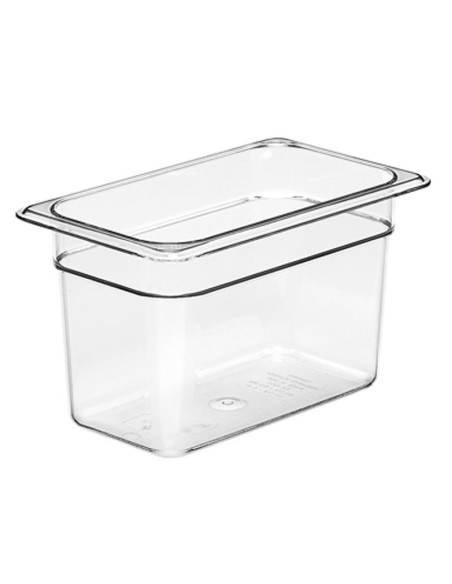 Recipiente GN 1/4 3,7 L - 16,2 x 26,5 x 15 cm - Transparente - Venta 1 unidad.