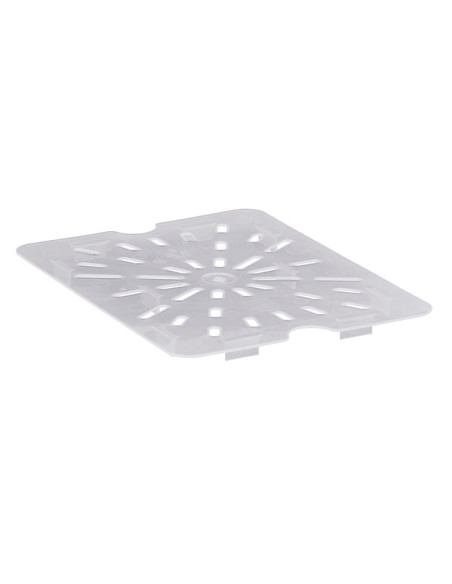 Fondo para drenaje GN 1/2 - 26,5 x 32,5 cm - Blanco translúcido - Venta 1 unidad.