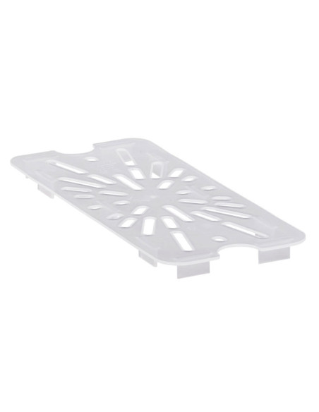 Fondo para drenaje GN 1/3 - 17,6 x 32,5 cm (No incluye cubeta) - Blanco translúcido - Venta 1 unidad.