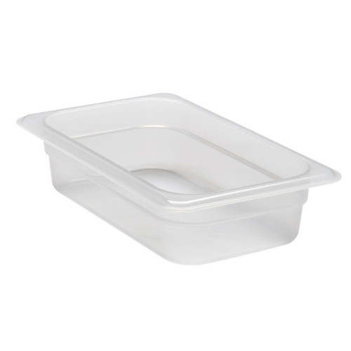 Recipiente GN 1/4 1,7 L - 16,2 x 26,5 x 6,5 cm - Blanco translúcido - Venta 1 unidad.