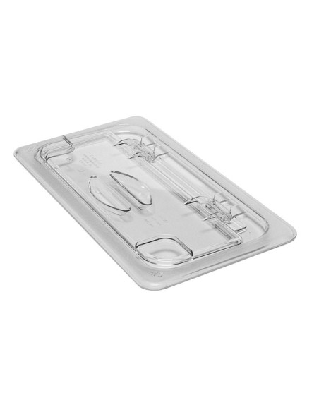 Tapa con bisagra FlipLid GN 1/3 - 17,6 x 32,5 cm (No incluye cubeta) - Transparente - Venta 1 unidad.