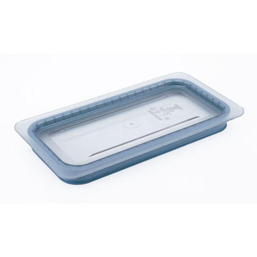Tapa hermética GripLid GN 1/3 - 17,6 x 32,5 cm - (No incluye cubeta) - Transparente - Venta 1 unidad.