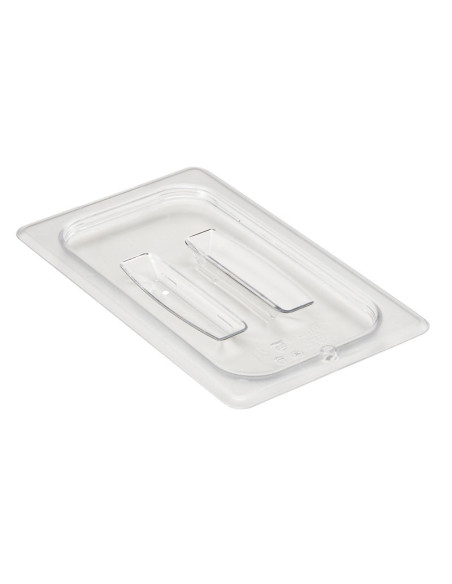 Tapa con asa GN 1/4 - 16,2 x 26,5 cm - Transparente - Venta 1 unidad.