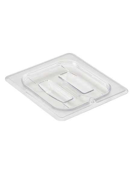 Tapa con asa GN 1/6 - 16,2 x 17,6 cm - Transparente - Venta 1 unidad.