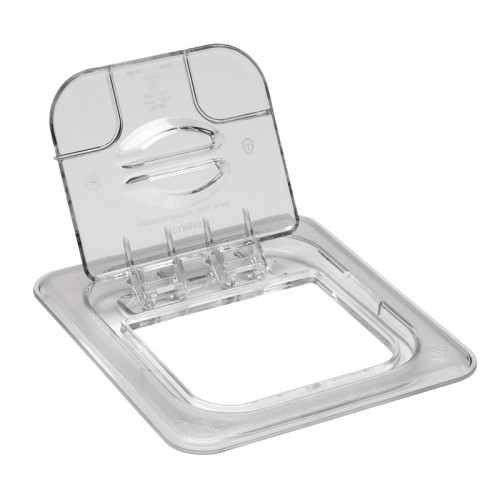 Tapa con bisagra FlipLid GN 1/6 - 16,2 x 17,6 cm - Transparente - Venta 1 unidad.