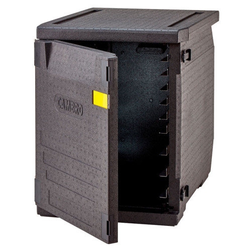 Contenedor isotérmico con carga frontal Cam Gobox para bandejas de 60x40 cm con 2 juegos de rieles ajustables 155 L