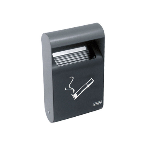 Cenicero de exterior para pared rectangular 1,5 L - 15,2 x 6,4 x 25,5 cm - Gris oscuro