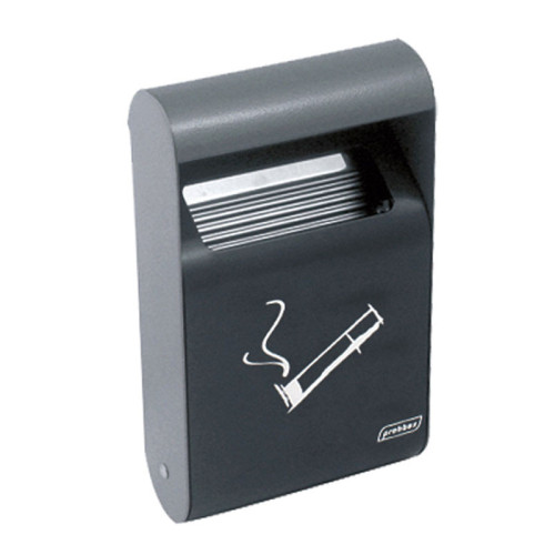 Cenicero de exterior para pared rectangular 3 L - 19,1 x 6,4 x 35,5 cm - Gris oscuro