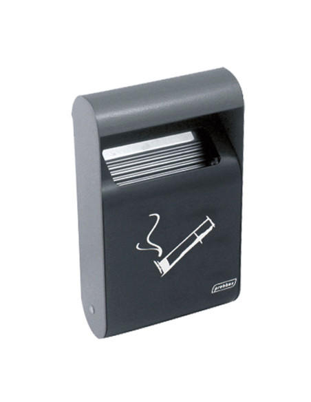 Cenicero de exterior para pared rectangular 3 L - 19,1 x 6,4 x 35,5 cm - Gris oscuro