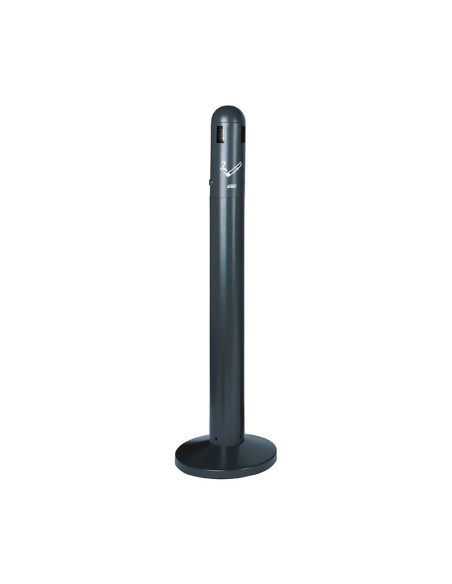 Cenicero de suelo para exterior. Tubular 3 L - 30 cm Ø x 108 cm de alto - Gris oscuro