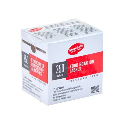 Etiquetas disolubles - 7,6 x 5 cm - Blanco - Pack de 2 unidades.