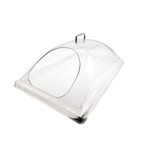 Cubierta abovedada con 1 abertura en lado corto - 50,8 x 30,5 x 16,8 cm - Transparente