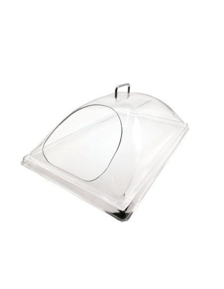 Cubierta abovedada con 1 abertura en lado corto - 50,8 x 30,5 x 16,8 cm - Transparente
