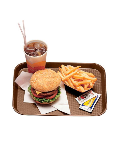 Bandeja Fast Food - perfil alto - 26,5 x 34,5 cm - Castaño - Venta 1 unidad.