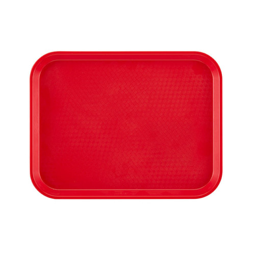 Bandeja Fast Food - perfil alto - 36 x 46 cm - Rojo - Venta 1 unidad.