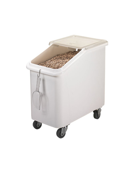 Carro de ingredientes con tapa inclinada 102 L - 75 x 42 x 71 cm - Blanco