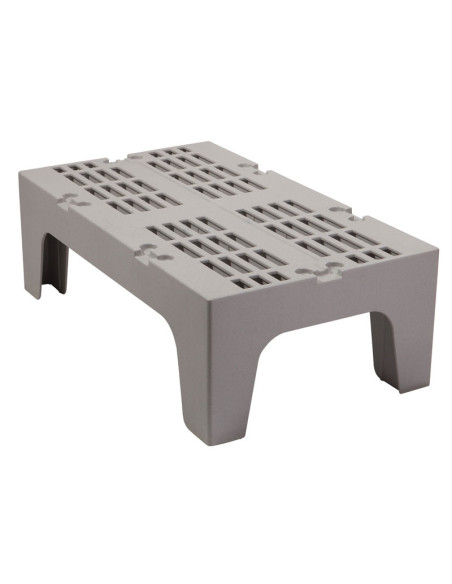 Banquillo ranurado de almacenaje - 52 x 91,5 x 30 cm - Gris moteado