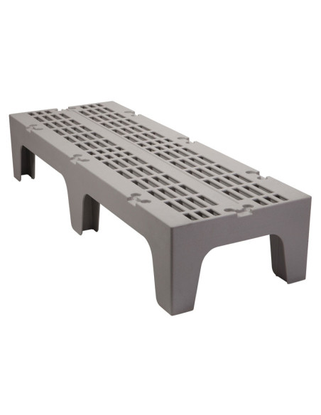 Banquillo ranurado de almacenaje - 52 x 152 x 30 cm - Gris moteado