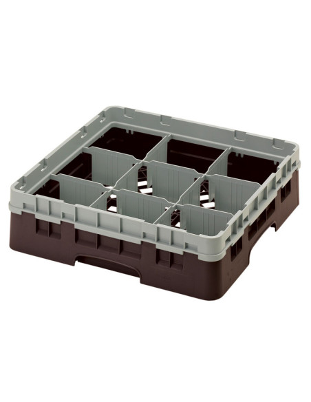 Cesta de lavado 9 comp. 1 altura - 14,8 cm Ø máx. - alt. máx. 9,4 cm - 50 x 50 x 14,3 cm - Azul