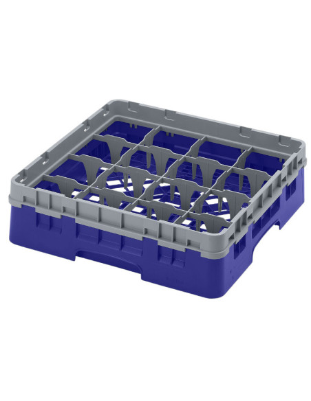 Cesta de lavado 16 comp. 1 altura - 10,9 cm Ø máx. - alt. máx. 9,4 cm - 50 x 50 x 14,3 cm - Azul marino