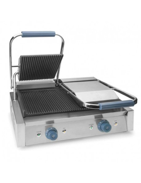 PLANCHA DOBLE GRILL ACANALADA 4.4 KW.