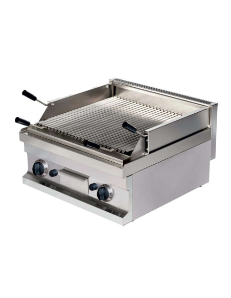 Barbacoa a gas piedra volcánica sobremesa 9,6kw 600x600x265h mm GGL606 Línea Estambul