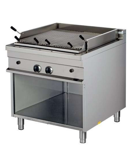 Barbacoa a gas piedra volcánica 7,5+7,5kw 850x900x900h mm GGL921 Línea Estambul