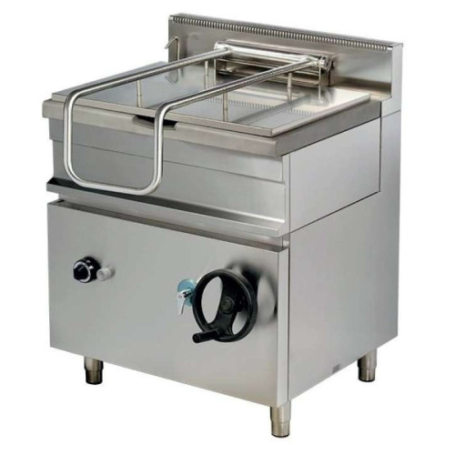 Sartén basculante a gas 65 litros 13kw 800x700x900h mm GP722 Línea Estambul
