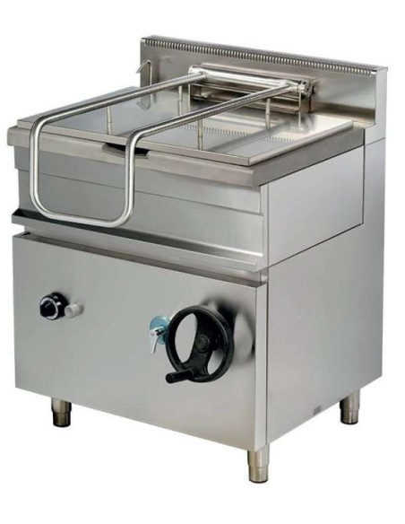 Sartén basculante a gas 65 litros 13kw 800x700x900h mm GP722 Línea Estambul