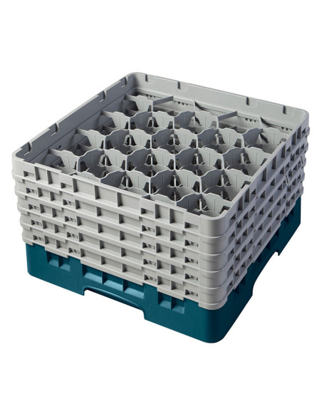 Cesta de lavado 20 comp. 5 alturas - 9,84 cm Ø máx. - alt. máx. 25,8 cm - 50 x 50 x 30,8 cm - Cerceta