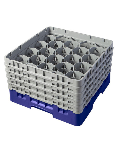 Cesta de lavado 20 comp. 5 alturas - 9,84 cm Ø máx. - alt. máx. 25,8 cm - 50 x 50 x 30,8 cm - Azul marino