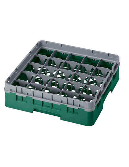 Cesta de lavado 25 comp. 1 altura - 8,7 cm Ø máx. - alt. máx. 9,4 cm - 50 x 50 x 14,3 cm - Verde sherwood