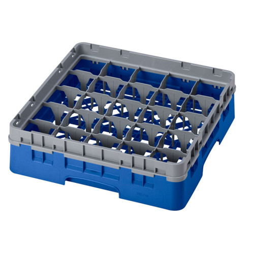 Cesta de lavado 25 comp. 1 altura - 8,7 cm Ø máx. - alt. máx. 9,4 cm - 50 x 50 x 14,3 cm - Azul