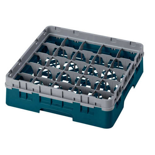 Cesta de lavado 25 comp. 1 altura - 8,7 cm Ø máx. - alt. máx. 9,4 cm - 50 x 50 x 14,3 cm - Cerceta