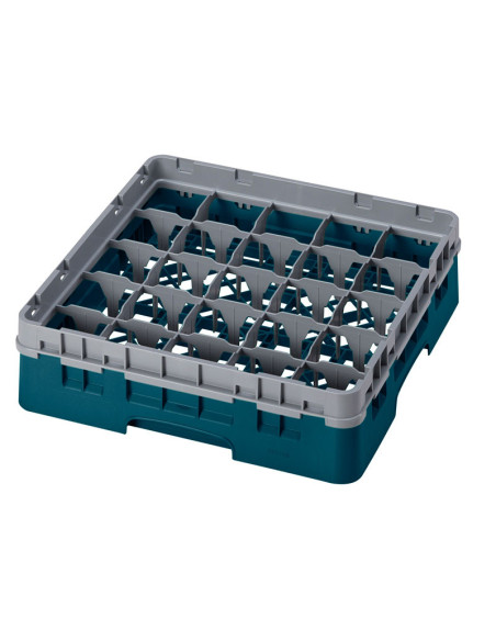 Cesta de lavado 25 comp. 1 altura - 8,7 cm Ø máx. - alt. máx. 9,4 cm - 50 x 50 x 14,3 cm - Cerceta
