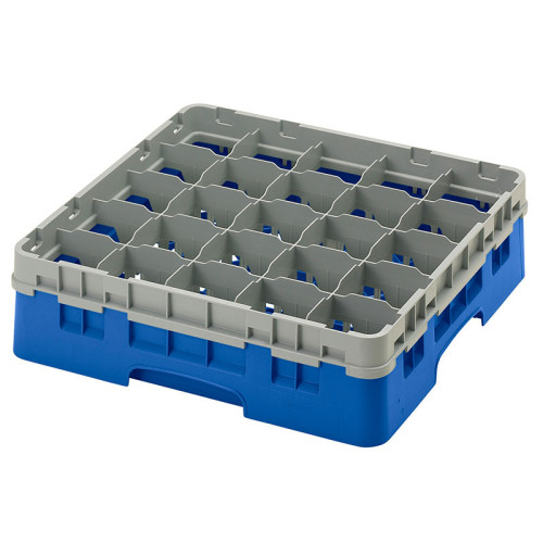 Cesta de lavado 25 comp. 1 altura - 8,7 cm Ø máx. - alt. máx. 11,8cm - 50 x 50 x 14,3 cm - Azul