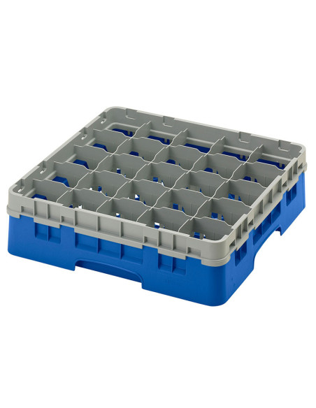 Cesta de lavado 25 comp. 1 altura - 8,7 cm Ø máx. - alt. máx. 11,8cm - 50 x 50 x 14,3 cm - Azul