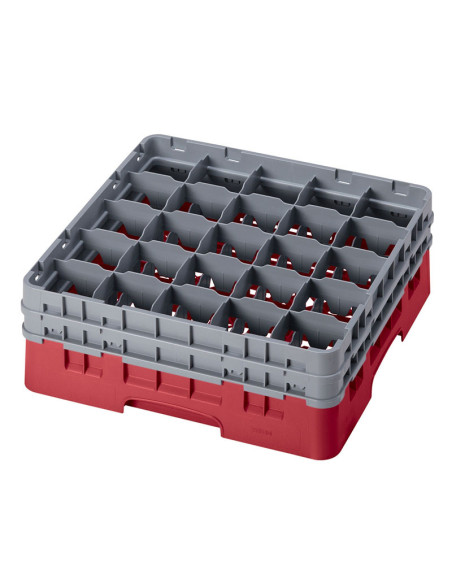 Cesta de lavado 25 comp. 2 alturas - 8,7 cm Ø máx. - alt. máx. 14,9 cm - 50 x 50 x 18,4 cm - Arándano