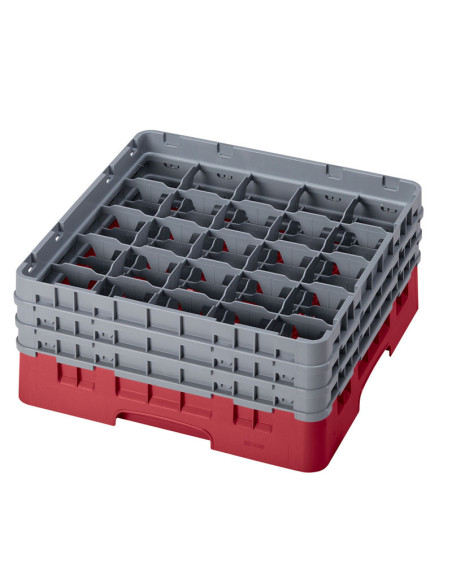 Cesta de lavado 25 comp. 3 alturas - 8,7 cm Ø máx. - alt. máx. 17,6 cm - 50 x 50 x 22,5 cm - Arándano