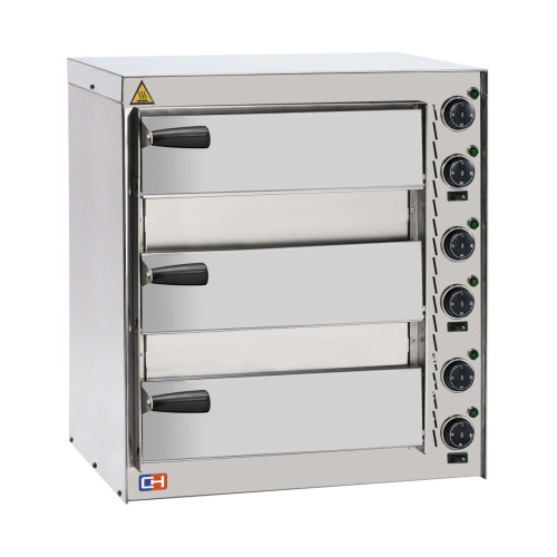 Horno Eléctrico de Pizza Compacto 3 pizza diámetro 35 cm AVEIRO FP52PI