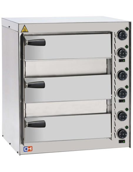 Horno Eléctrico de Pizza Compacto 3 pizza diámetro 35 cm AVEIRO FP52PI