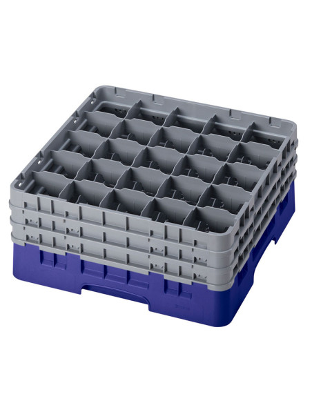 Cesta de lavado 25 comp. 3 alturas - 8,7 cm Ø máx. - alt. máx. 20 cm - 50 x 50 x 22,5 cm - Azul marino